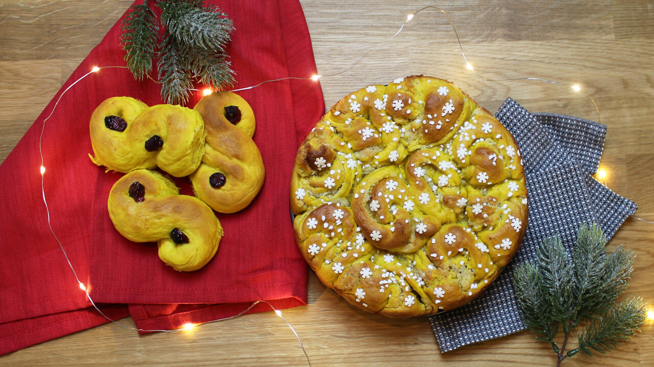 Veganska lussebullar