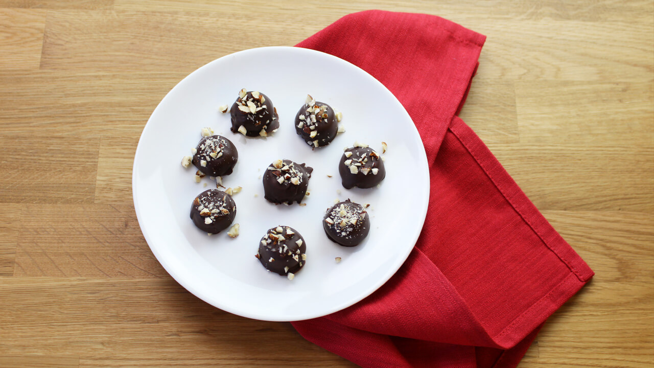 Veganska chokladtryfflar