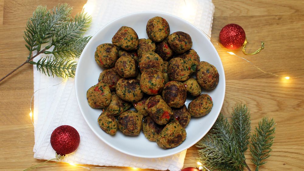 Julbollar med grönkål