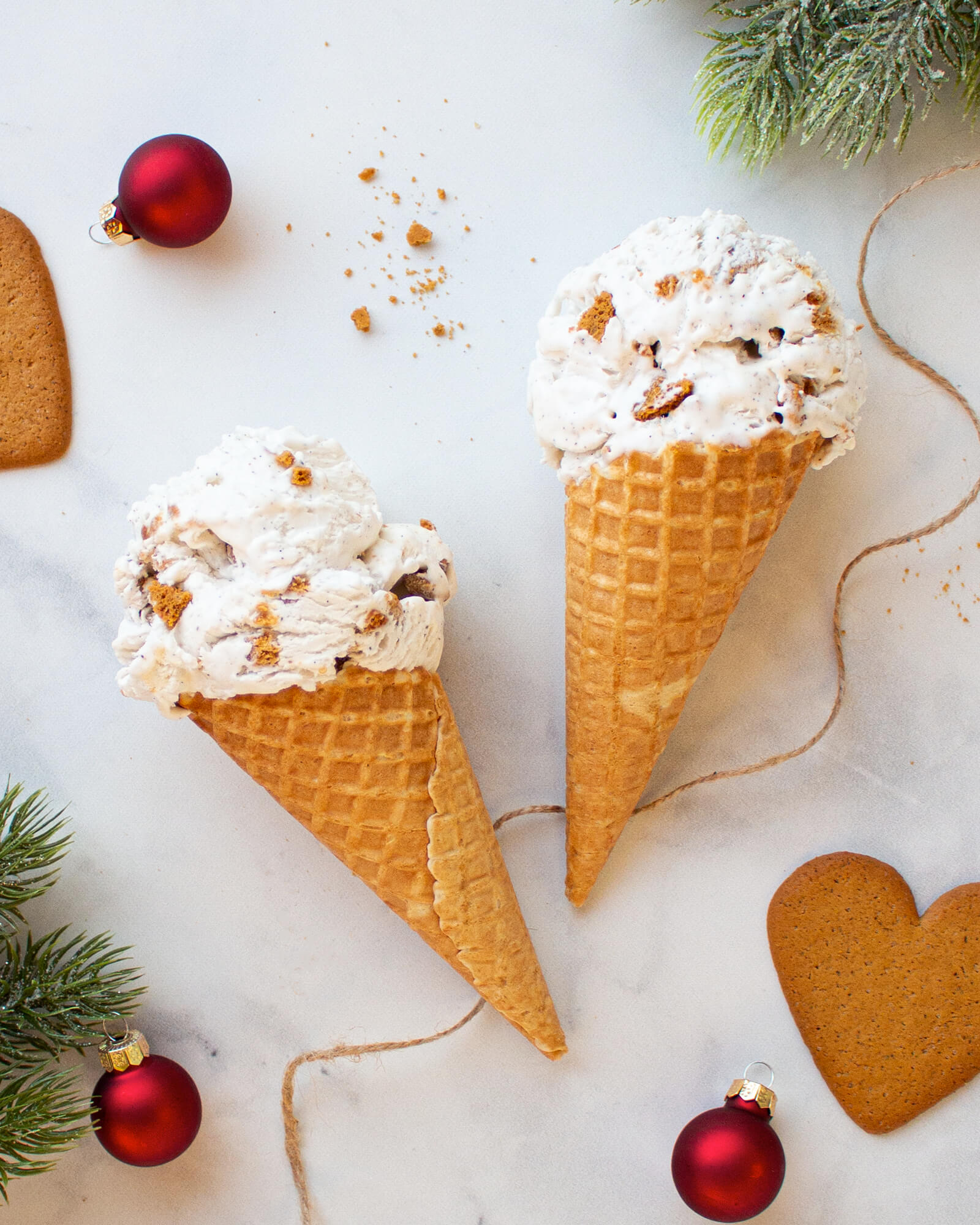 Vegansk pepparkaksglass
