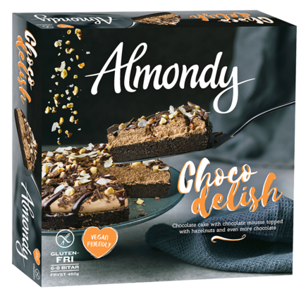 Almondy vegansk tårta glutenfri