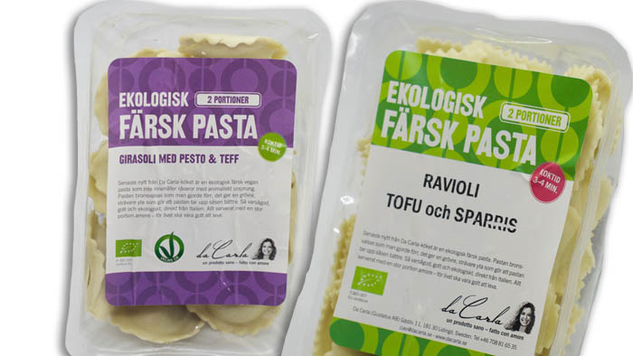 Ekologisk färsk pasta från Dacarla