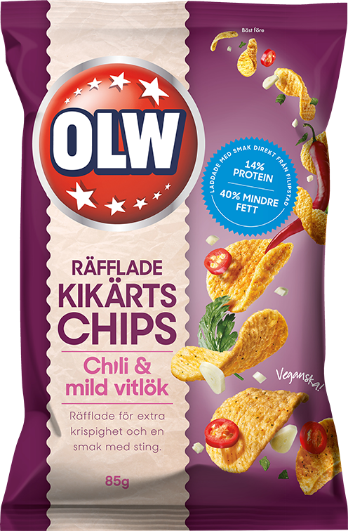 Veganska kikärtschips från OLW