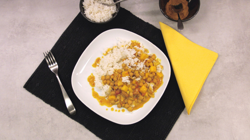 Kikrtsgryta med curry, kokosmjlk och mango i gruppen Recept / Sojafritt hos Green Warrior (recept_2019_01_27)