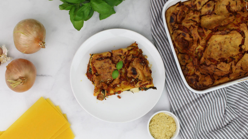 Lasagne med spenat & vegansk ricottacrme i gruppen Recept / Comfort food hos Green Warrior (recept_2019_03_24)