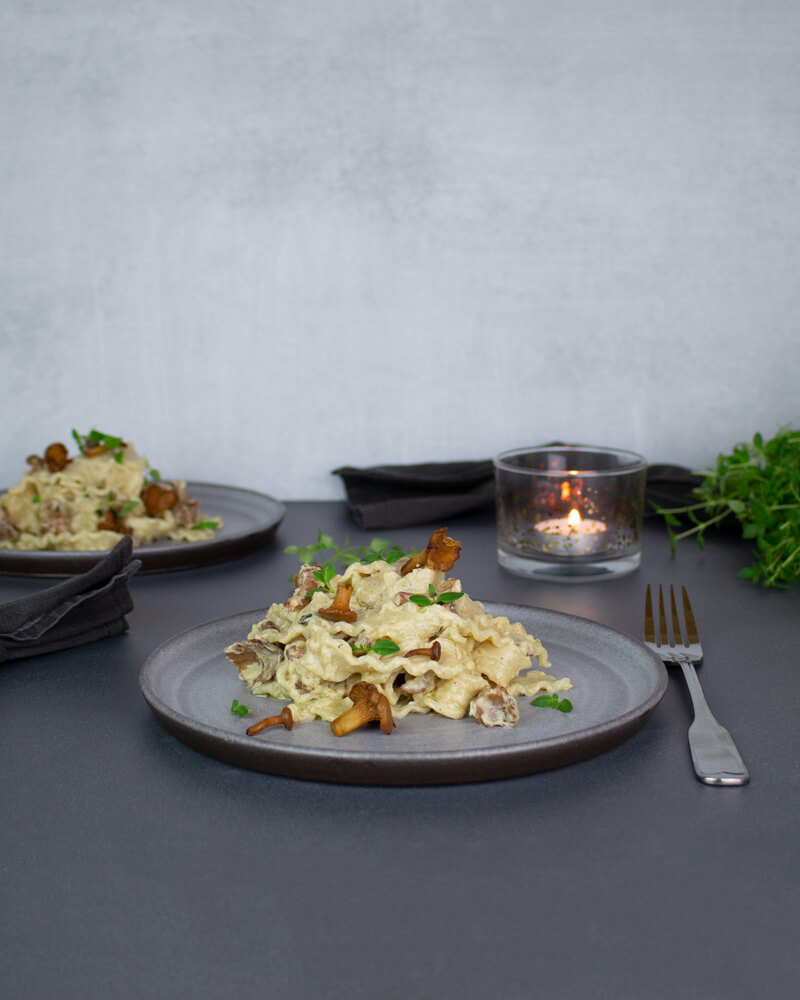 Vegansk kantarellpasta i gruppen Recept / Ntfritt hos Green Warrior (recept_2019-09-15)