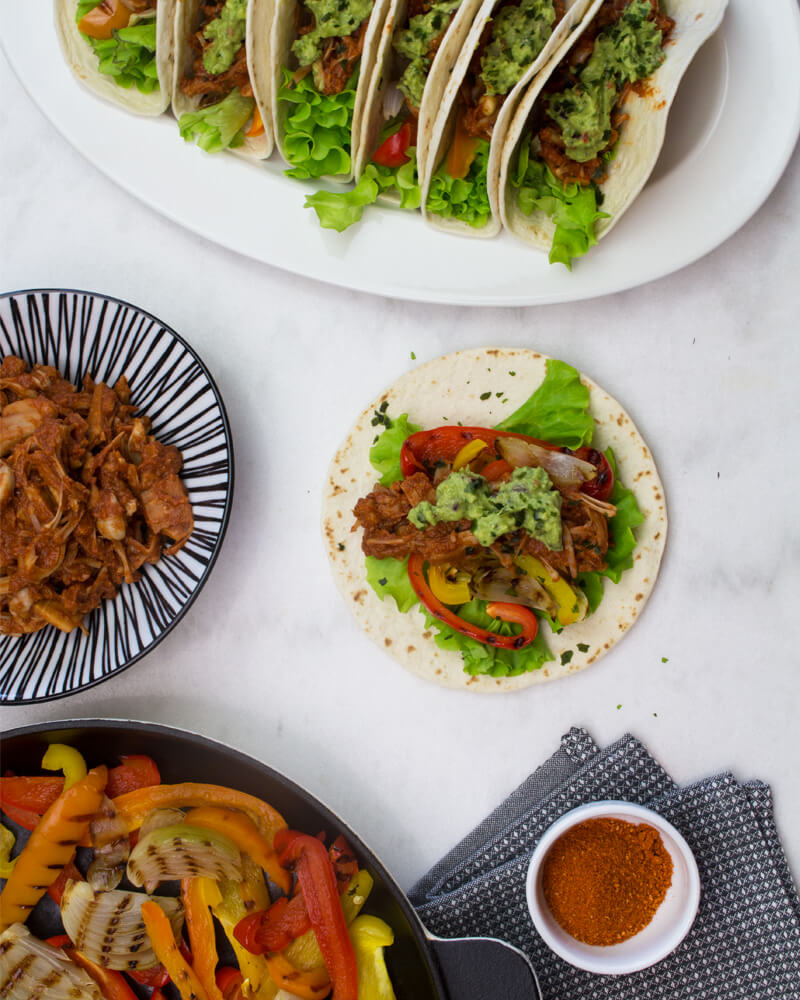 Spicy Jackfruit Fajitas i gruppen Recept / Ntfritt hos Green Warrior (recept_2019-09-29)