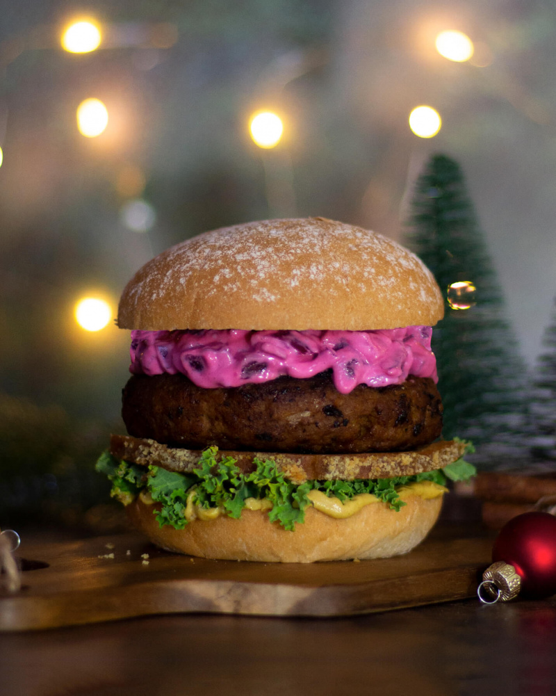 Green Warrior\'s Christmas Burger i gruppen Recept / Comfort food hos Green Warrior (recept_2020-12-13)